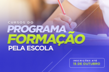 Programa Formação pela Escola abre cursos em Cajati