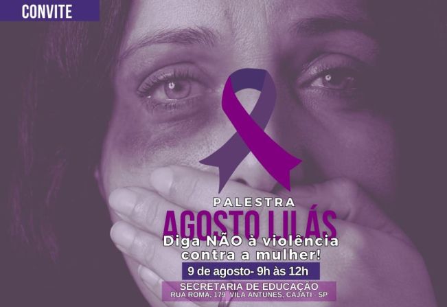 Agosto Lilás - Participe da palestra 