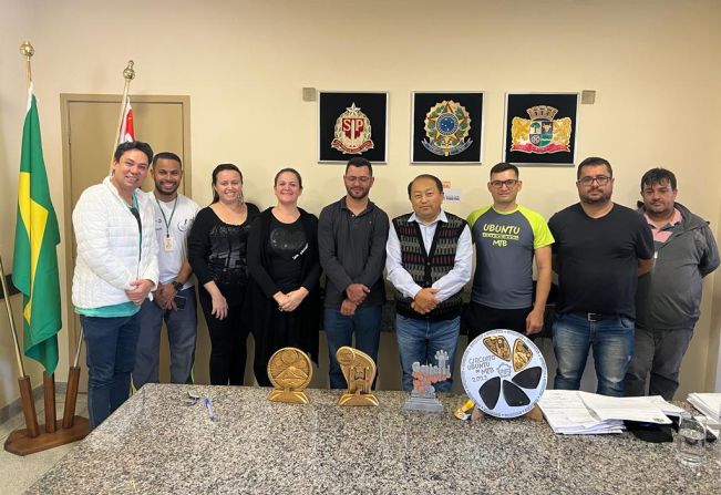 Prefeito Koga participa da reunião sobre o evento esportivo Ubuntu Moutain Bike 2022