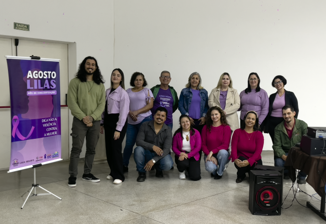 Palestra  “Diga não à Violência contra a Mulher – Campanha Agosto Lilás