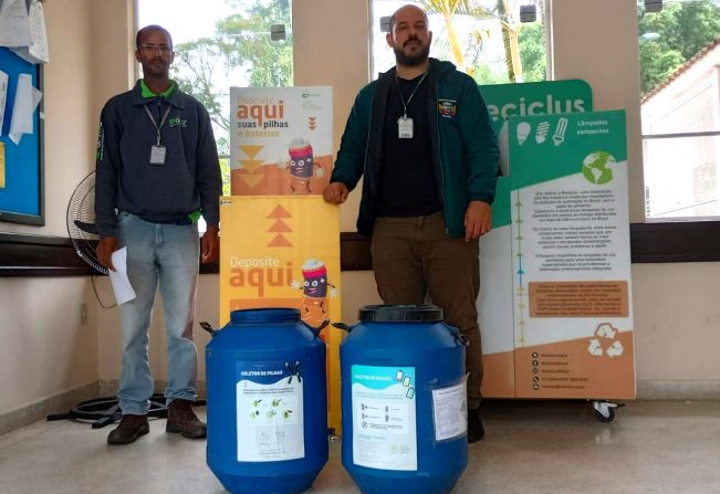 Primeiro encaminhamento de pilhas para reciclagem é realizado em Cajati