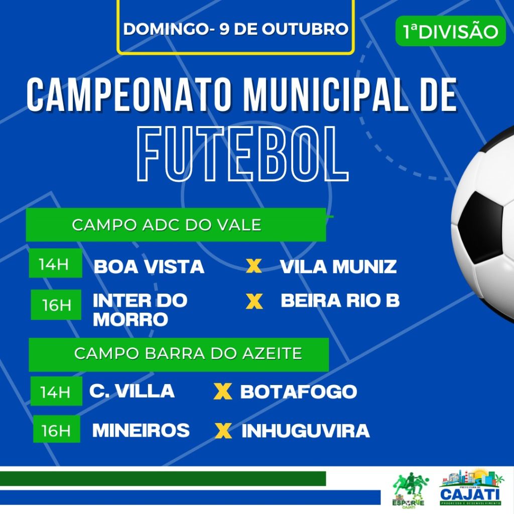 1ª DIVISÃO CAMPO - CAMPEONATO MUNICIPAL DE CARAPICUÍBA - JogaFácil